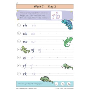 KS1 Handwriting Year 2 Daily Practice Book: Autumn Term Look Inside Image 4