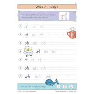 KS1 Handwriting Year 2 Daily Practice Book: Autumn Term Look Inside Image 3