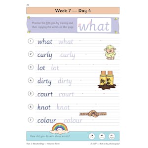 KS1 Handwriting Year 2 Daily Practice Book: Autumn Term Look Inside Image 6