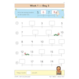 KS1 Maths Year 1 Daily Practice Book: Autumn Term Look Inside Image 5