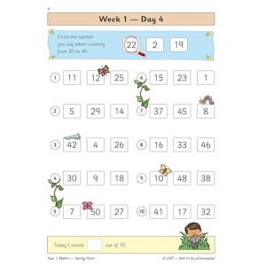 KS1 Maths Year 1 Daily Practice Book: Spring Term Look Inside Image 6