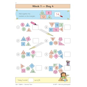 KS1 Maths Year 1 Daily Practice Book: Summer Term Look Inside Image 6