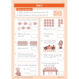 KS1 Maths Year 1 Mental Arithmetic Targeted Question Book (incl. Online Answers & Audio Tests) Look Inside Image 3
