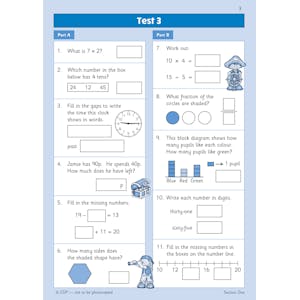 KS1 Maths Year 2 Mental Arithmetic Targeted Question Book (incl. Online Answers & Audio Tests) Look Inside Image 4