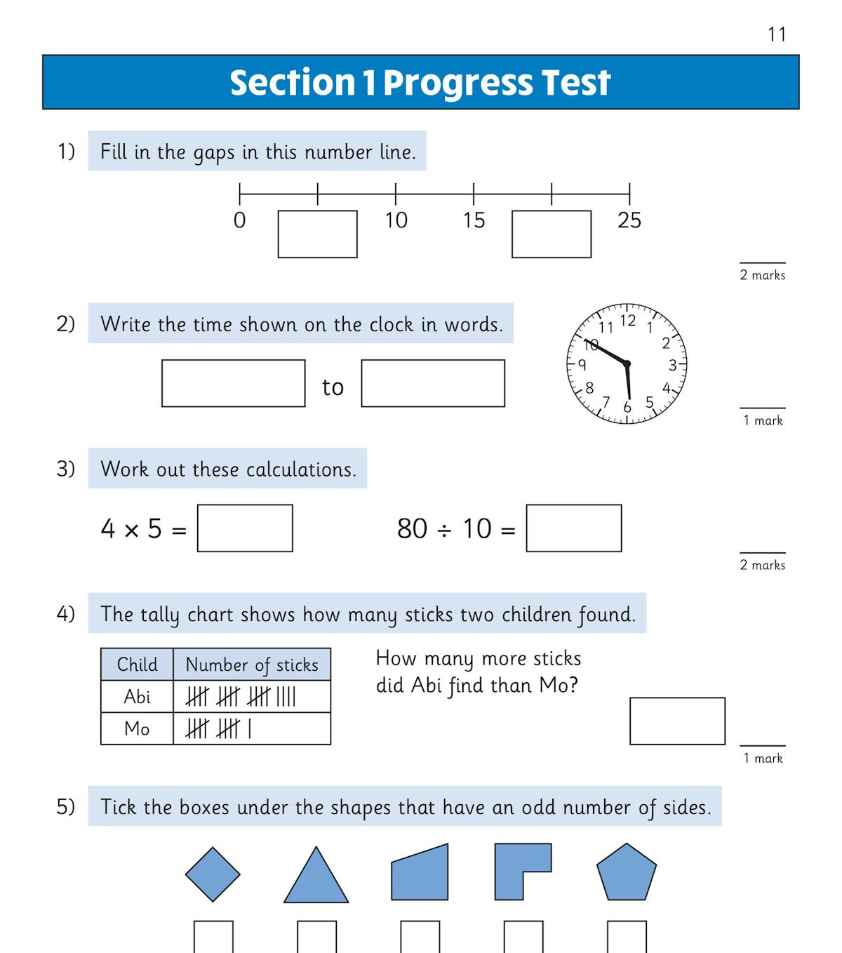 CGP KS1 Maths Year 2 Mental Arithmetic workbook front cover
