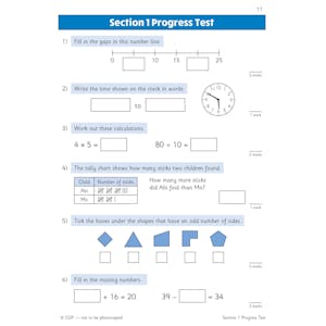 KS1 Maths Year 2 Mental Arithmetic Targeted Question Book (incl. Online Answers & Audio Tests) Look Inside Image 5