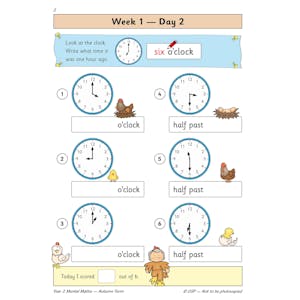 KS1 Mental Maths Year 2 Daily Practice Book: Autumn Term Look Inside Image 4