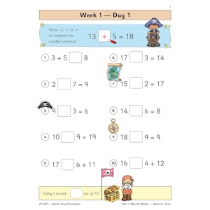 KS1 Mental Maths Year 2 Daily Practice Book: Autumn Term Look Inside Image 3