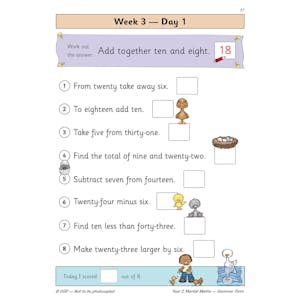 KS1 Mental Maths Year 2 Daily Practice Book: Summer Term Look Inside Image 3