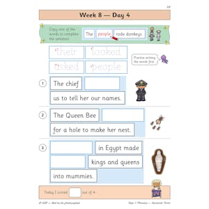 KS1 Phonics Year 1 Daily Practice Book: Summer Term Look Inside Image 6