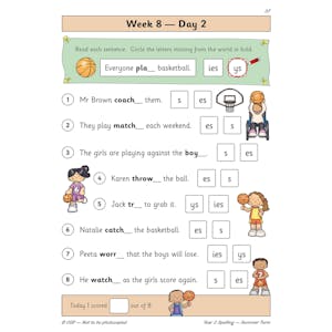 KS1 Spelling Year 2 Daily Practice Book: Summer Term Look Inside Image 4