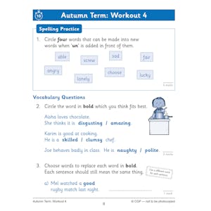 KS1 Year 2 English 10-Minute Weekly Workouts: Spelling & Vocabulary Look Inside Image 4