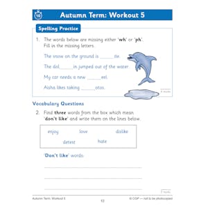 KS1 Year 2 English 10-Minute Weekly Workouts: Spelling & Vocabulary Look Inside Image 6
