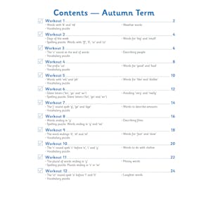 KS1 Year 2 English 10-Minute Weekly Workouts: Spelling & Vocabulary Look Inside Image 1