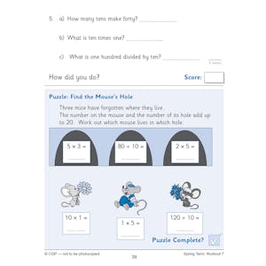 KS1 Year 2 Maths Times Tables 10-Minute Weekly Workouts Look Inside Image 6