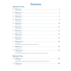 KS1 Year 2 Maths Times Tables 10-Minute Weekly Workouts Look Inside Image 2