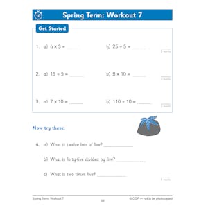 KS1 Year 2 Maths Times Tables 10-Minute Weekly Workouts Look Inside Image 5