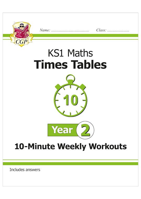 KS1 Year 2 Maths Times Tables 10-Minute Weekly Workouts