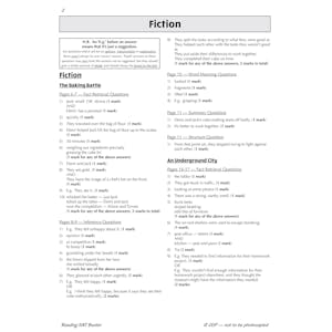KS2 English Reading SAT Buster: Answer Book 1 (for the 2024 tests) Look Inside Image 1