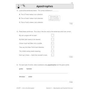 KS2 English SAT Buster: Punctuation - Book 1 (for the 2024 tests) Look Inside Image 3