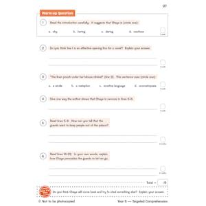 KS2 English Year 5 Reading Comprehension Targeted Question Book - Book 1 (with Answers) Look Inside Image 3