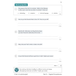 KS2 English Year 6 Reading Comprehension Targeted Question Book - Book 1 (with Answers) Look Inside Image 3