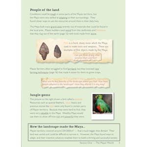 KS2 Geography Mayan Civilisations Study Book (Ages 7-11) Look Inside Image 5