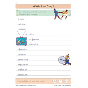KS2 Handwriting Year 3 Daily Practice Book: Summer Term Look Inside Image 3