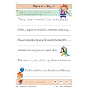 KS2 Handwriting Year 3 Daily Practice Book: Summer Term Look Inside Image 5