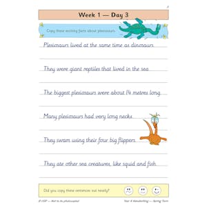 KS2 Handwriting Year 4 Daily Practice Book: Spring Term Look Inside Image 6