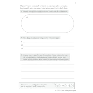 KS2 History Discover & Learn: Ancient Egyptians Activity Book Look Inside Image 3