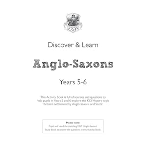KS2 History Discover & Learn: Anglo-Saxons Activity Book (Years 5 & 6) Look Inside Image 1