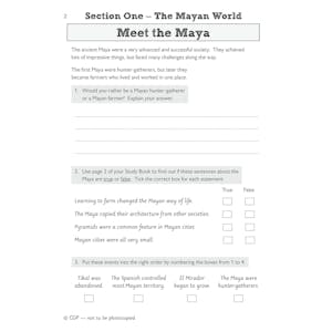 KS2 History Discover & Learn: Mayan Civilisation Activity Book Look Inside Image 2