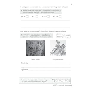 KS2 History Discover & Learn: Mayan Civilisation Activity Book Look Inside Image 3