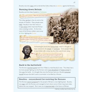 KS2 History Study Book - Romans in Britain (Ages 7-9) Look Inside Image 3