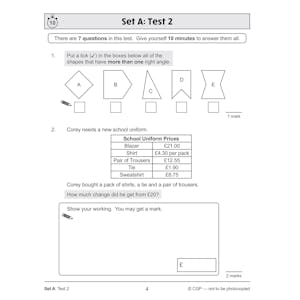 KS2 Maths SAT Buster 10-Minute Tests - Book 1 (for the 2024 tests) Look Inside Image 5