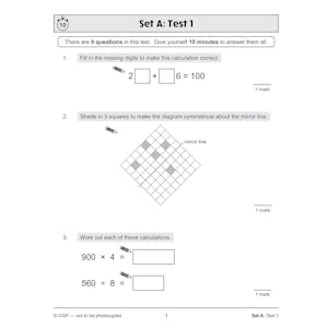 KS2 Maths SAT Buster 10-Minute Tests - Book 1 (for the 2024 tests) Look Inside Image 2
