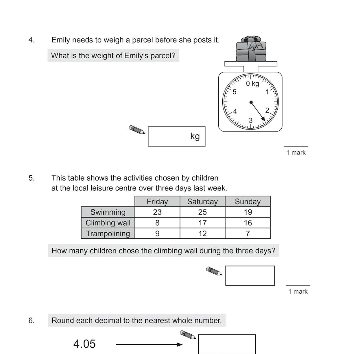 Cover of KS2 Maths SAT Buster 10-Minute Tests Book 1 showing colourful design
