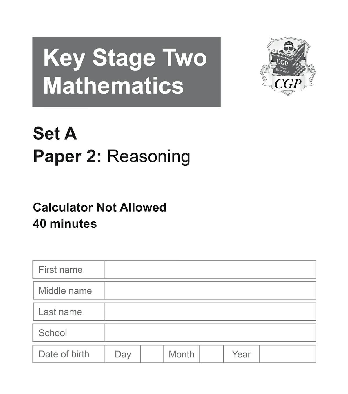 KS2 Maths SATS Practice Papers Pack 1 front cover showing calculator and non-calculator paper details