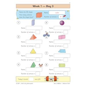 KS2 Maths Year 3 Daily Practice Book: Autumn Term Look Inside Image 5