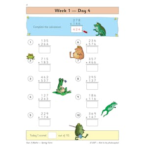 KS2 Maths Year 3 Daily Practice Book: Spring Term Look Inside Image 6