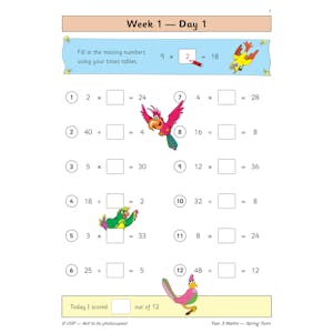 KS2 Maths Year 3 Daily Practice Book: Spring Term Look Inside Image 3