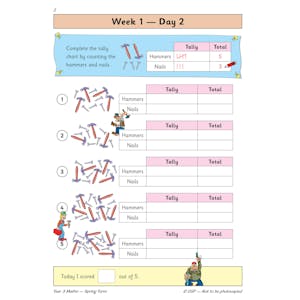 KS2 Maths Year 3 Daily Practice Book: Spring Term Look Inside Image 4