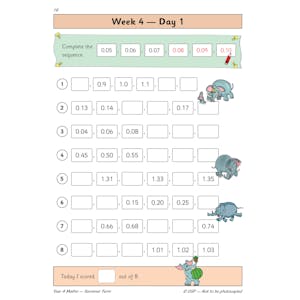 KS2 Maths Year 4 Daily Practice Book: Summer Term Look Inside Image 3