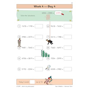 KS2 Maths Year 4 Daily Practice Book: Summer Term Look Inside Image 6