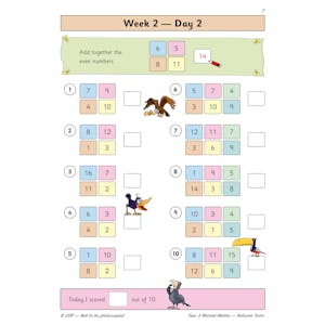 KS2 Mental Maths Year 3 Daily Practice Book: Autumn Term Look Inside Image 4