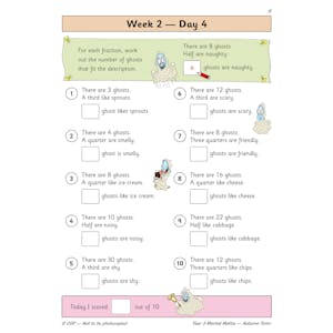 KS2 Mental Maths Year 3 Daily Practice Book: Autumn Term Look Inside Image 6