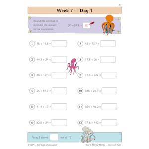 KS2 Mental Maths Year 4 Daily Practice Book: Summer Term Look Inside Image 3