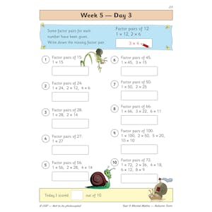KS2 Mental Maths Year 5 Daily Practice Book: Autumn Term Look Inside Image 5