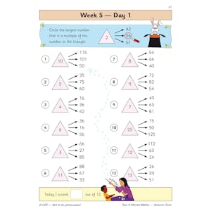 KS2 Mental Maths Year 5 Daily Practice Book: Autumn Term Look Inside Image 3